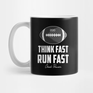 think fast run fast Mug